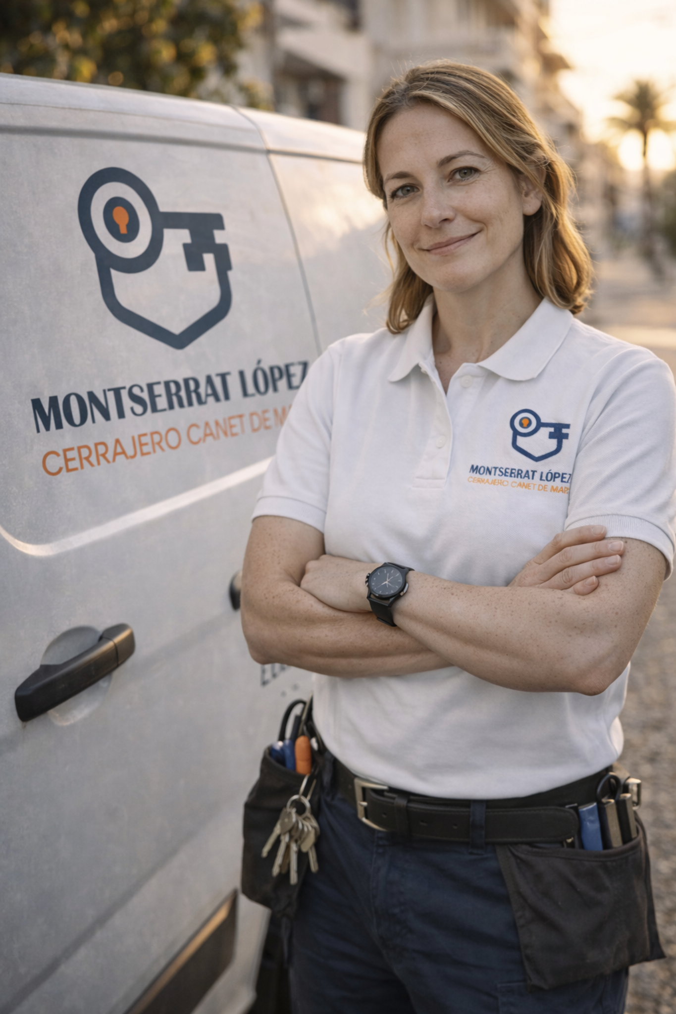 Montserrat López en Canet de Mar